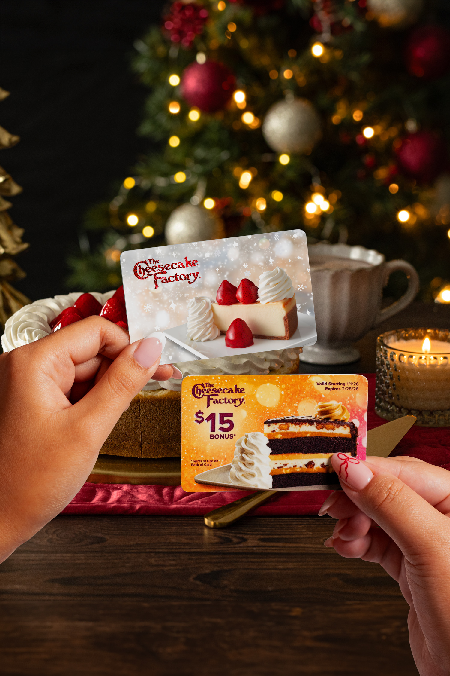 The Cheesecake Factory's Peppermint Stick Chocolate Swirl