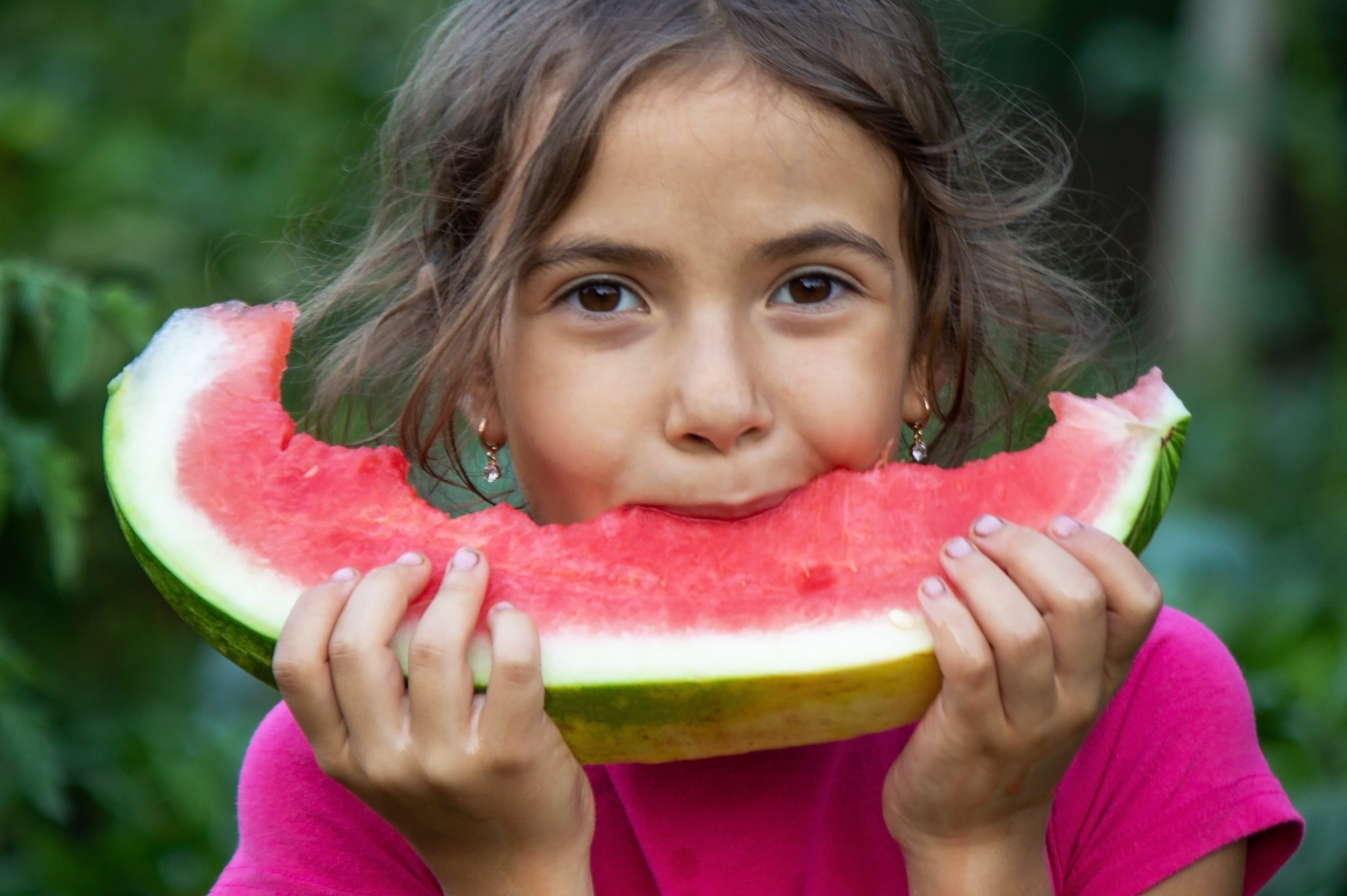 Girl with watermelon