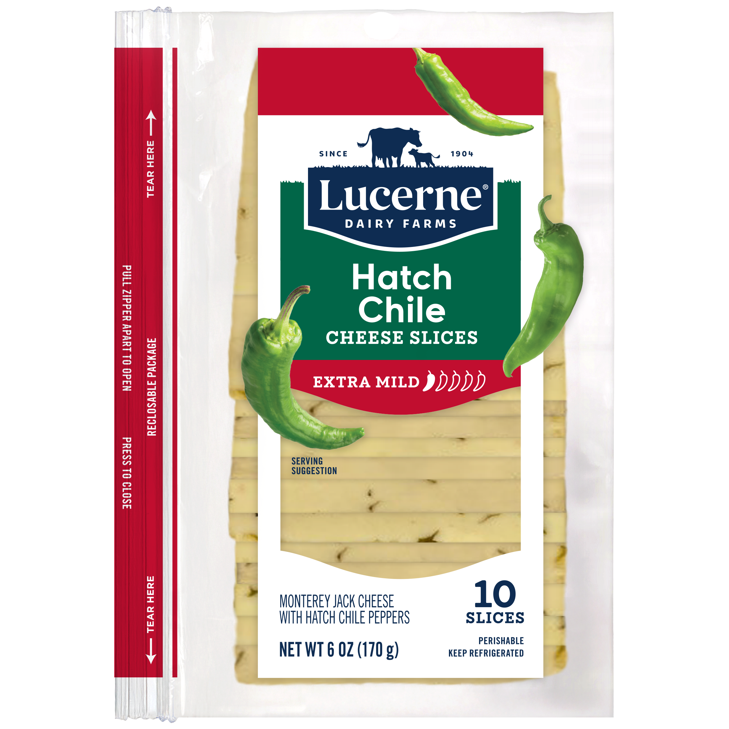 Lucerne Hatch Chile Cheese Slices