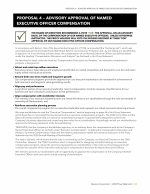 Proposal 4 - Advisory Approval of Named Executive Officer Compensation