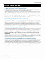 Virtual Annual Meeting