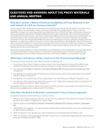 Questions and Answers About the Proxy Materials and Annual Meeting